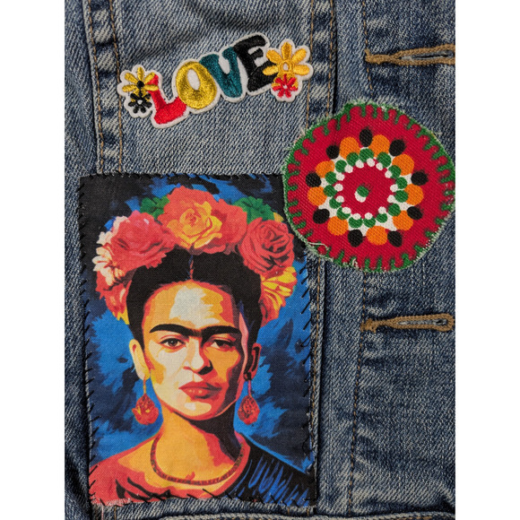 Refreshed - Apt. 9 Upcycled Denim Jacket Size M - Picture 3 of 8